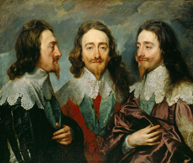Anthony Van Dyck Charles I in Three Positions (mk25) Spain oil painting art